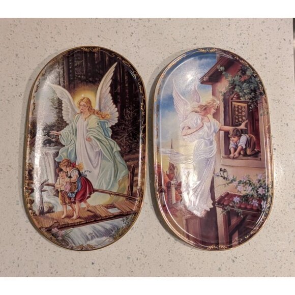 Bradford Exchange Guardian Angel Decorative Collector Plates porcelain German - Picture 7 of 12